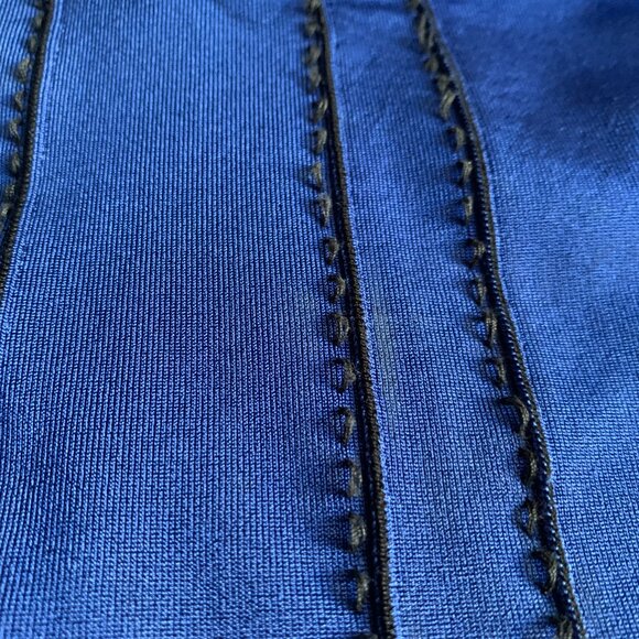 Reversible Bandage Dress in Blue/Black - Picture 6 of 7